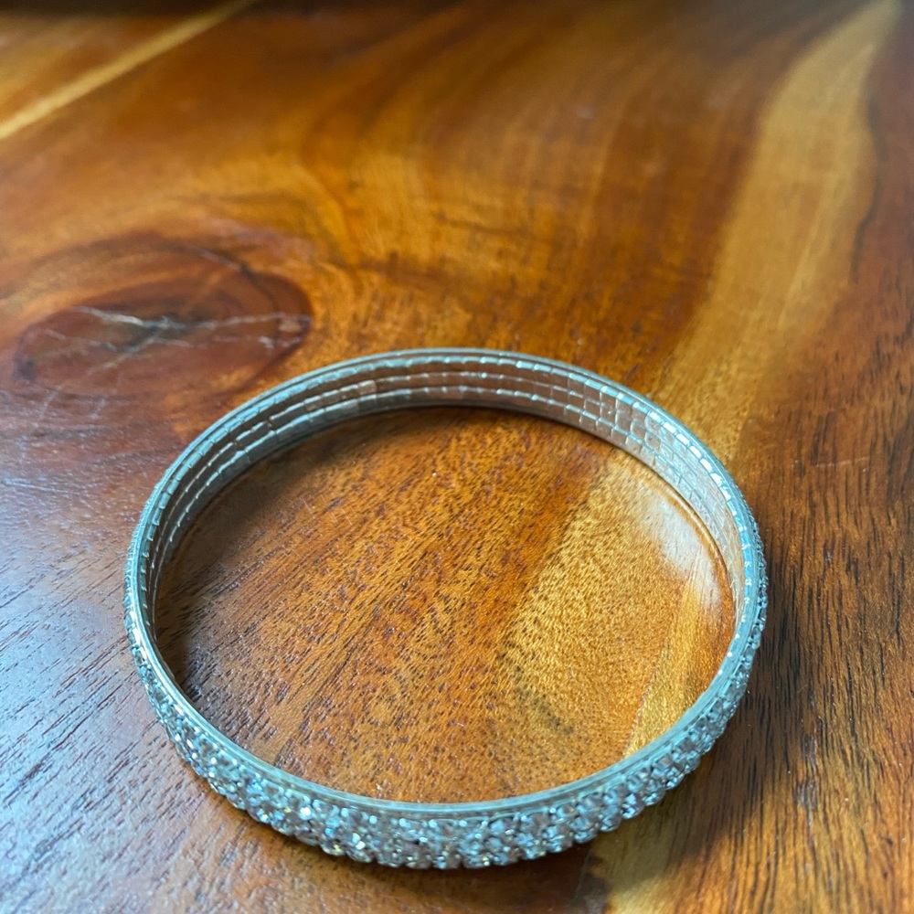 BOGO Silver Rhinestone Bangle - Picture 5 of 5